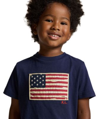 Boys' 2-7 Flag Cotton Jersey T-Shirt