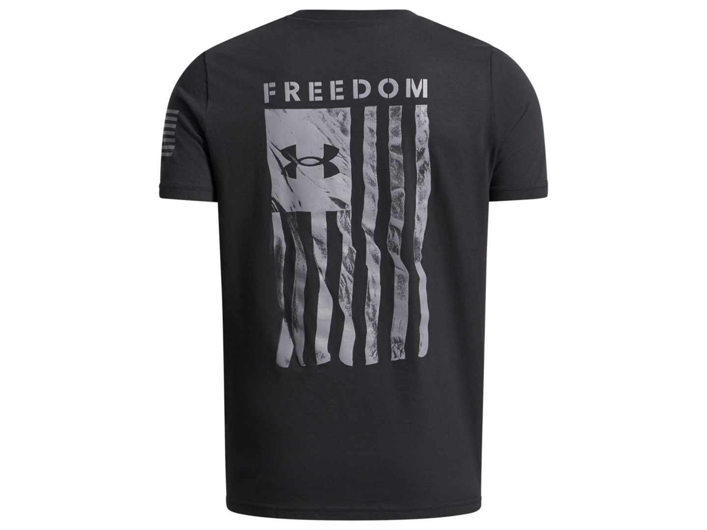 Детская футболка Under Armour Freedom Flag с принтом флага, цвет: Чёрный — фото 2