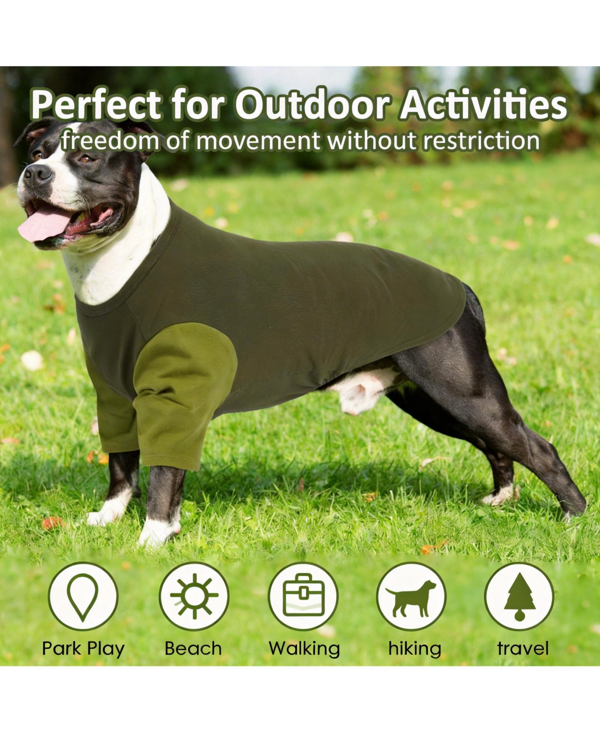Aronkl 2 Pack Breathable Cotton Spandex Dog T-shirts for Year-Round Comfort