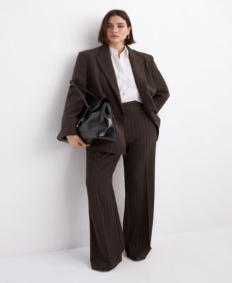 Women's Pinstripe Suit Trousers