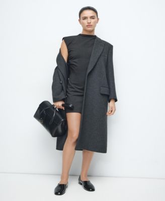 Women's Cut-Out Pinstripe Dress