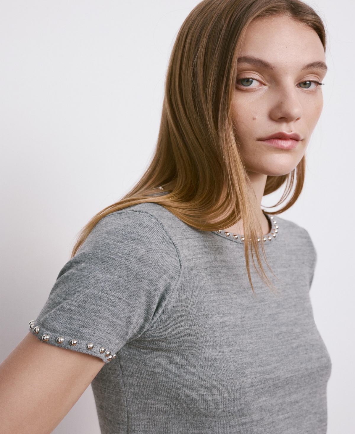 Mango Women's Studded Knitted Sweater