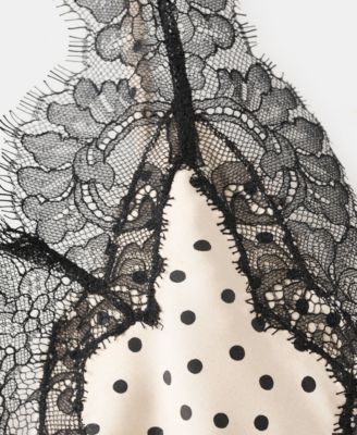 Women's Polka Dots Lace Top