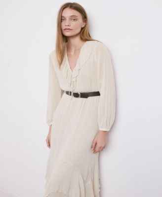 Women's Long Ruffled Dress