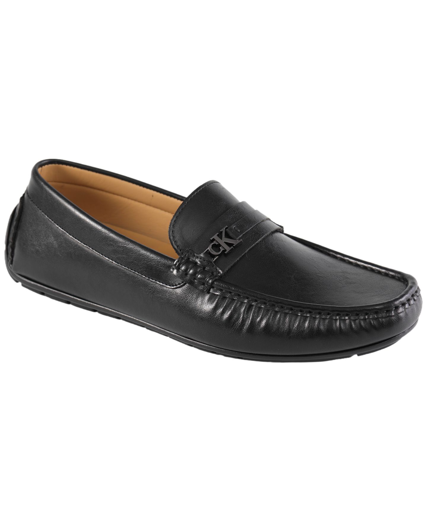Мужские туфли Calvin Klein Fasek Casual Slip-On, цвет: Чёрный — фото 1