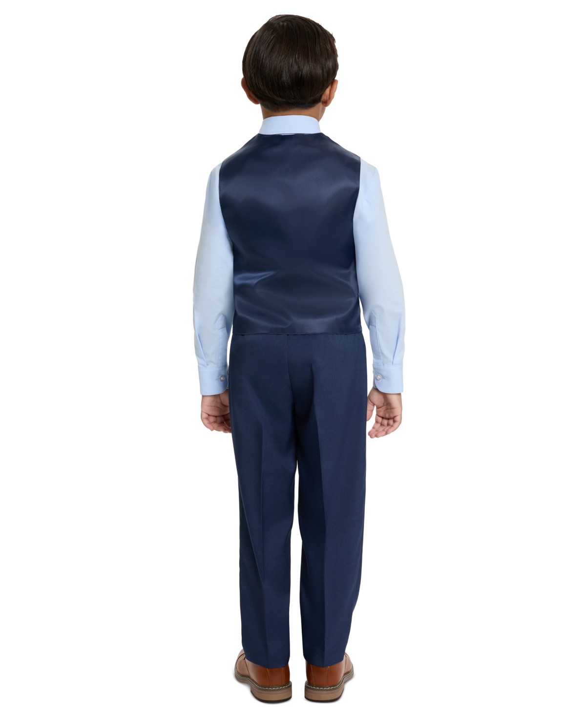 Детские Haggar SmartWash Boys' 4-7 Washable Vest, Shirt, Pants and Tie, 4-Piece Set — фото 8