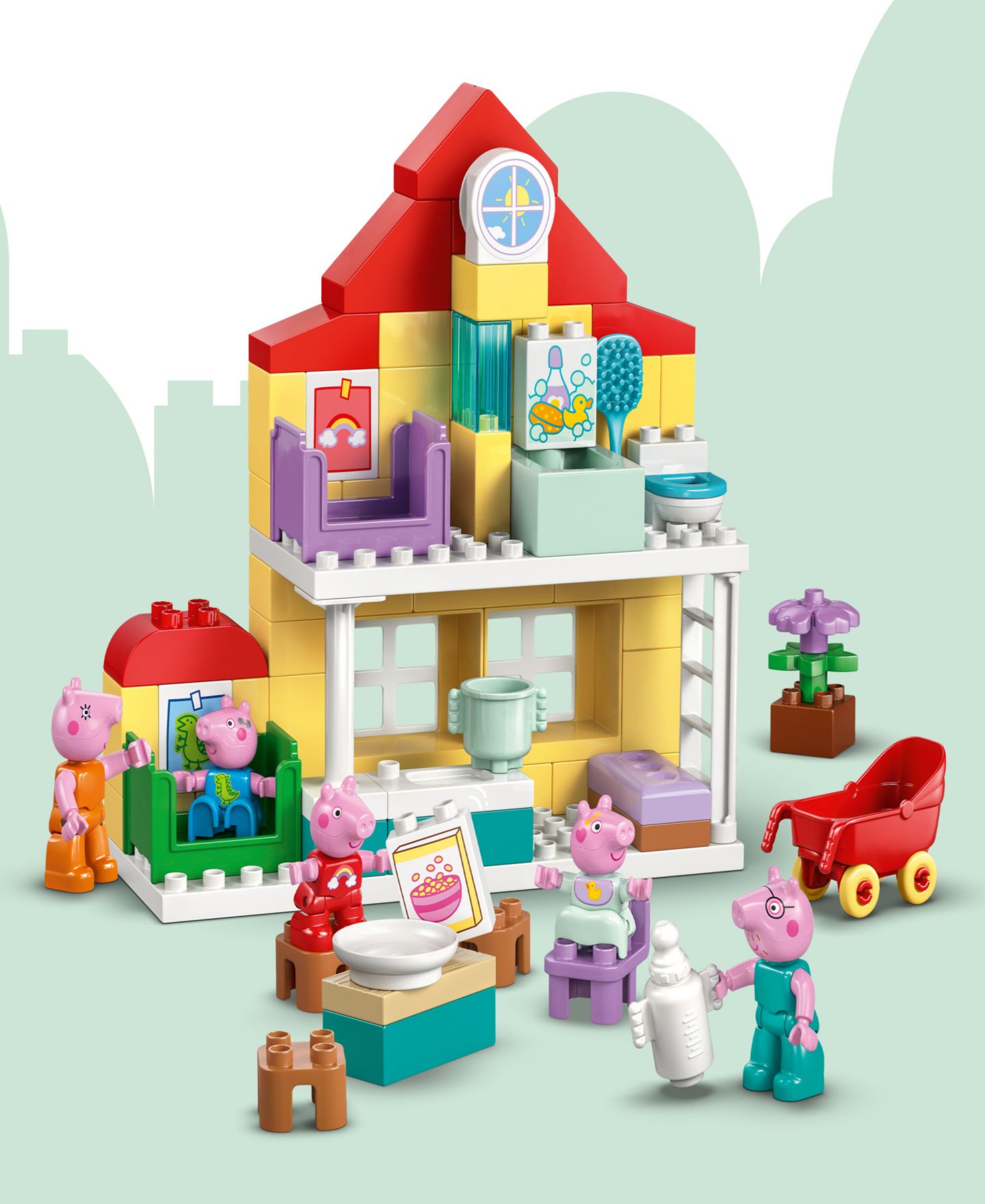 Детский конструктор LEGO® Duplo Peppa Pig Family House Building Set, 10467 — фото 4