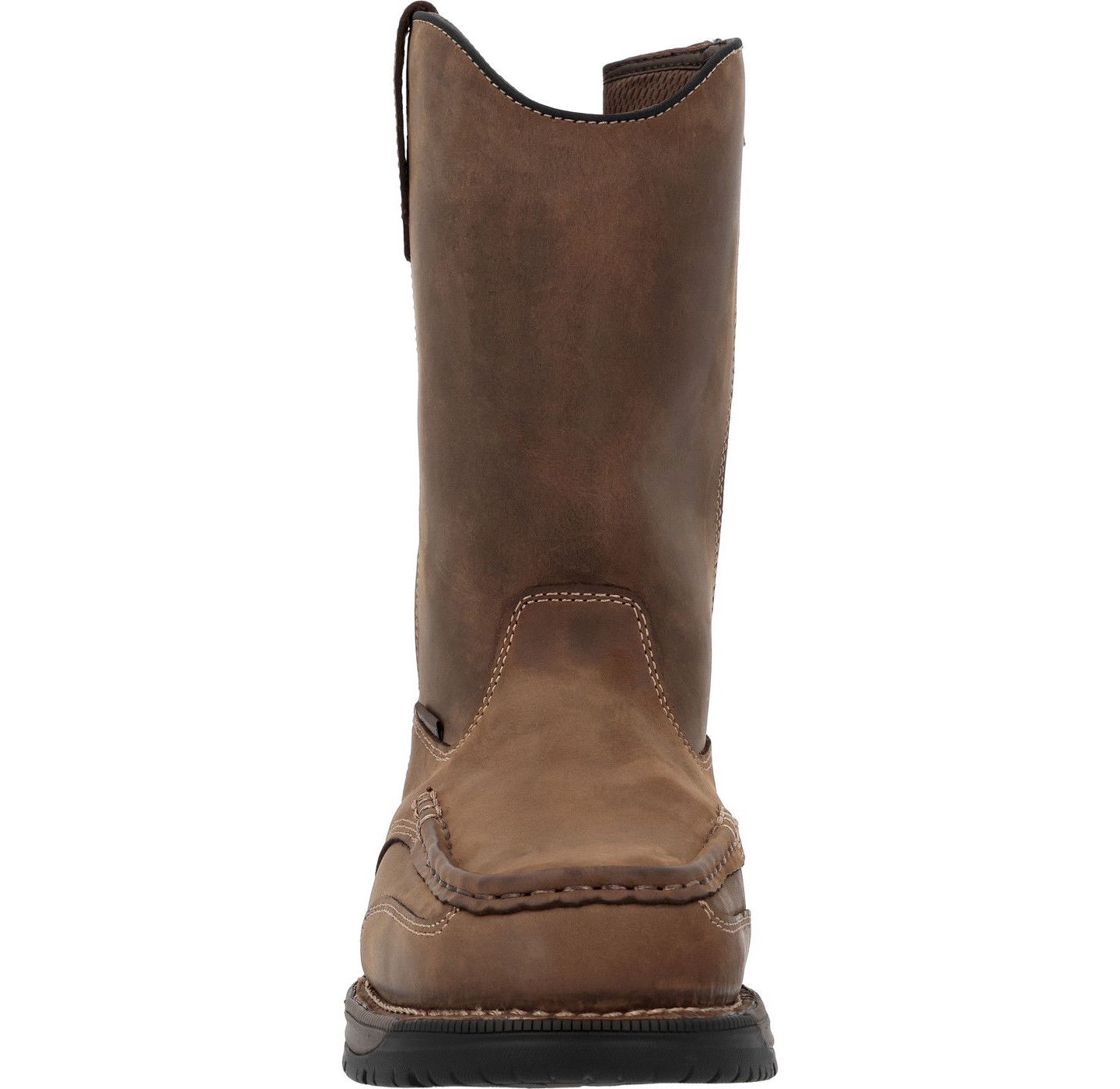 Мужские ботинки GEORGIA BOOT Athens Pull-On Waterproof Moc-Toe Work Boot, цвет: Коричневый — фото 8