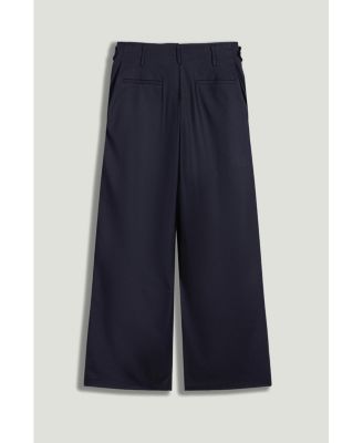 Women's Pleated Tapered Crop Trousers