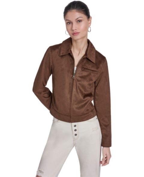 Женские куртки Levi's Faux Suede Laydown Collar Jacket