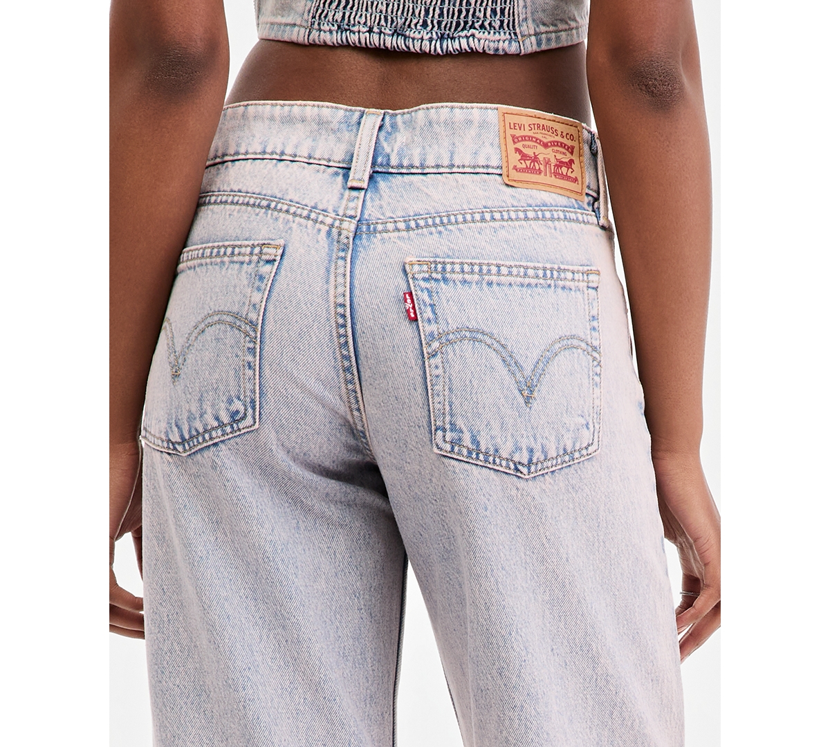 Levi's Women's Super-Low Double-Button Relaxed-Fit Denim Jean
