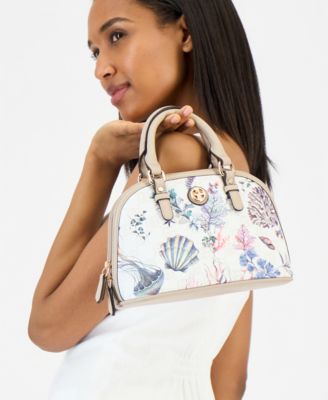 Sea Print Mini Dome Satchel