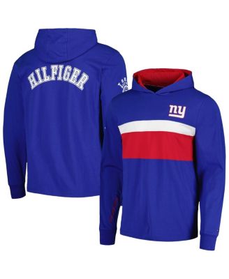 Men's Royal New York Giants Morgan Long Sleeve Hoodie T-Shirt