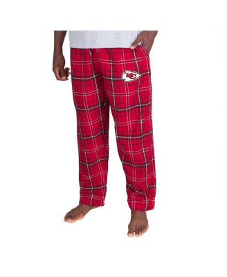Men's Red Kansas City Chiefs Ultimate Plaid Flannel Pants