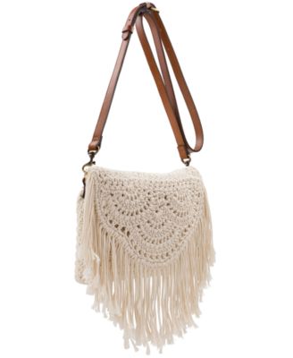 Cannara Small Crocheted Crossbody Bag