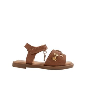 Big Girls Girl's  Fashion Sandals – Dressy Shoes with Decorative Metal Charm