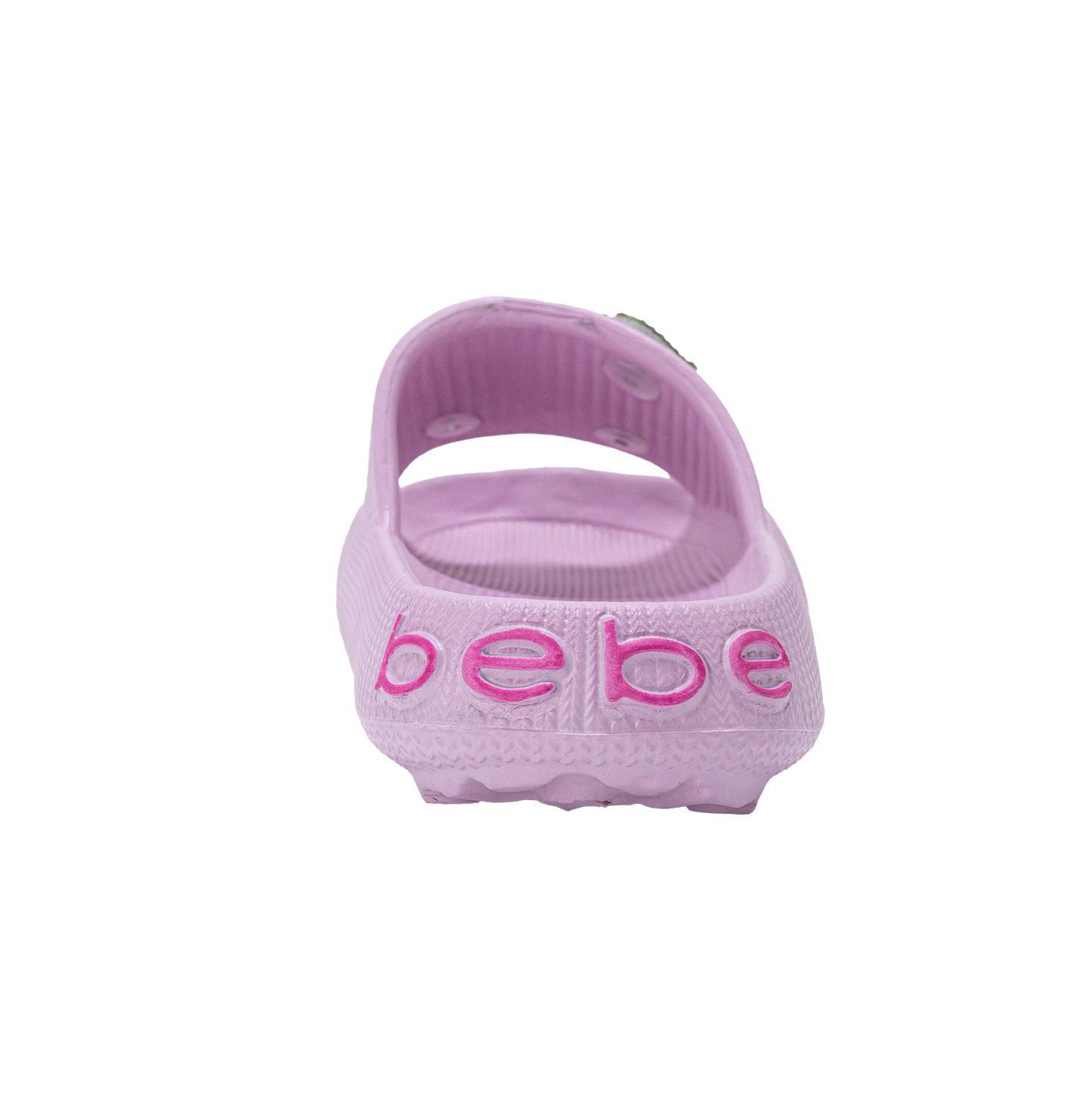 Сандалии Bebe Girls EVA Slide - Lightweight Comfy Slide Sandals with Rhinestone Fruit Patches для девочек, цвет: Сиреневый — фото 5
