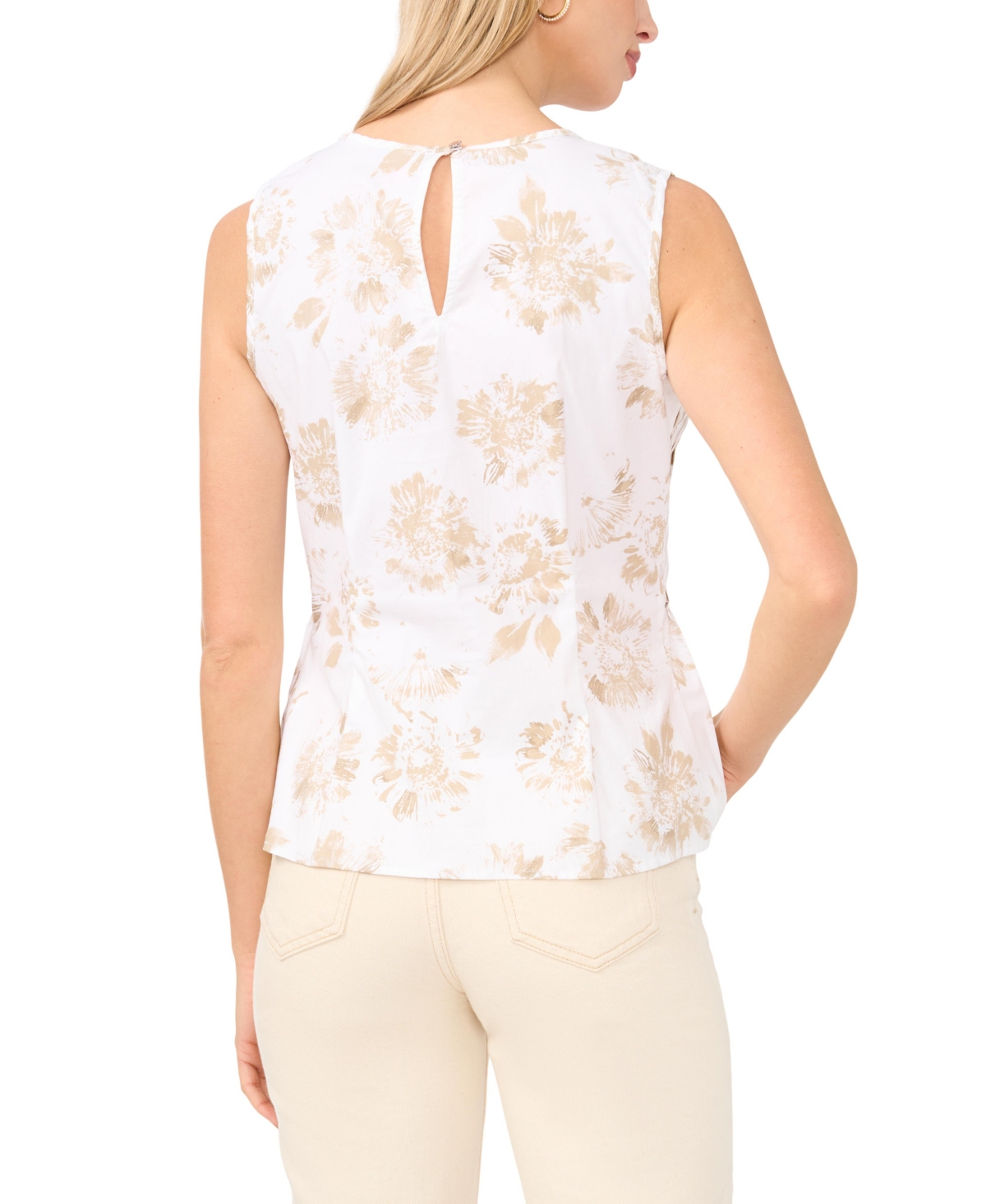 Vince Camuto Women's Peplum Sleeveless Blouse