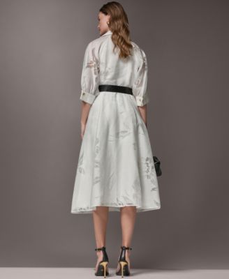 Women's Collared Midi Shirt Dress