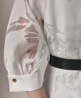 Women's Collared Midi Shirt Dress