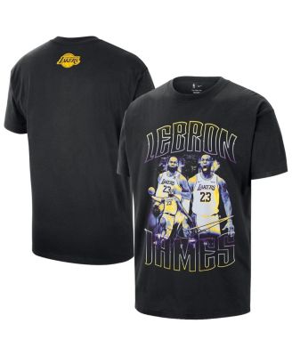 Men's and Women's LeBron James Black Los Angeles Lakers Athlete T-Shirt