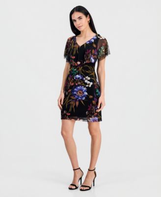 Petite Mesh Sheath Dress