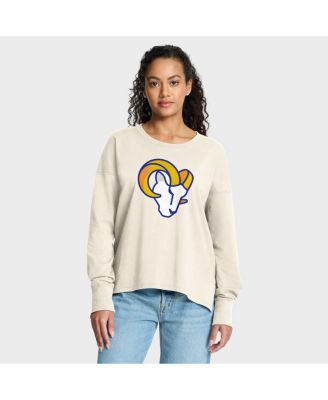Women's Cream Los Angeles Rams Dove Legacy Long Sleeve T-Shirt