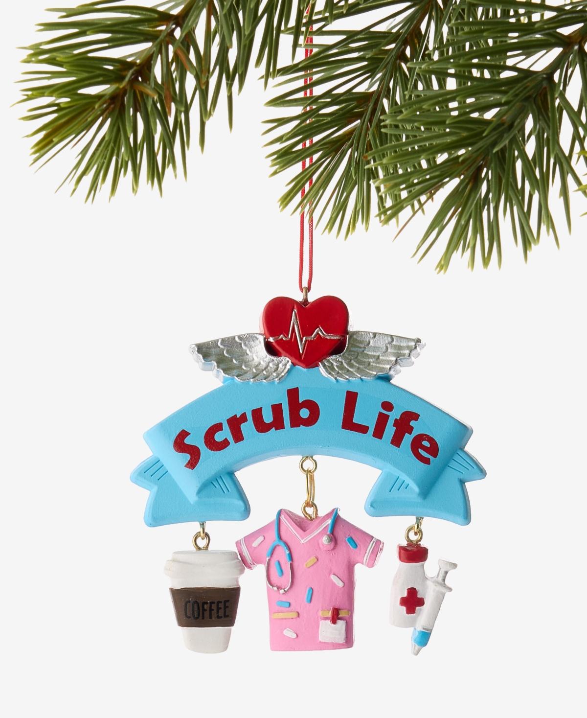 Holiday Lane Eclectic Charm Scrub Life Nurse Ornament, Macy's Exclusive