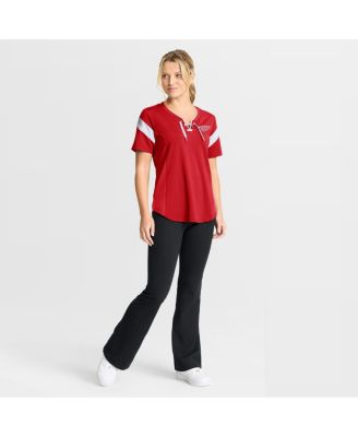 Women's Red Detroit Red Wings Offside Athena T-Shirt