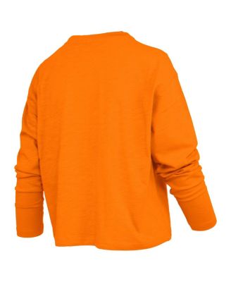 Women's Tennessee Orange Tennessee Volunteers Motley Boxy Waist-Length Long Sleeve T-Shirt