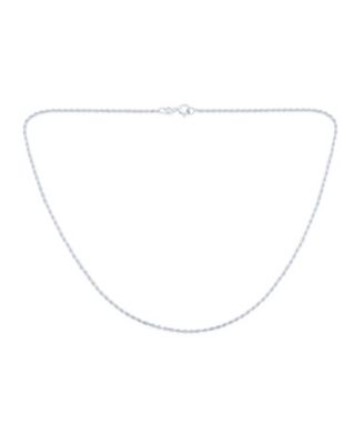 Classic Thin 2MM .925 Sterling Silver Strong Rope Chain Necklace