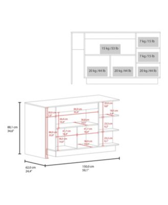 Urie Kitchen Island with Storage Cabinet and Wine Glass Holder, Wenge