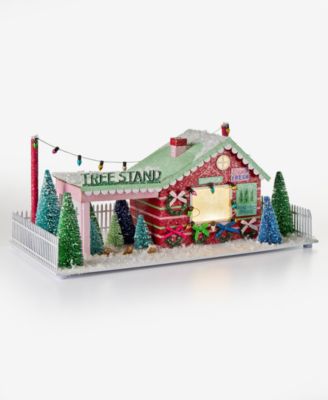 Whimsy LED Paper Red Tree Stand House D&eacute;cor