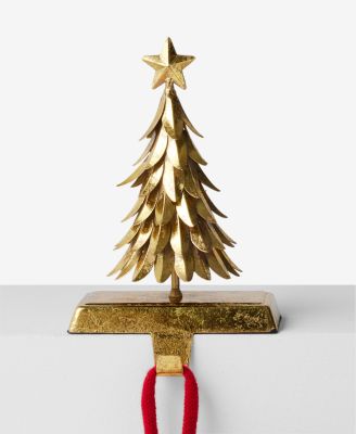 Opulence Metal Gold Tree Shaped Stocking Holder