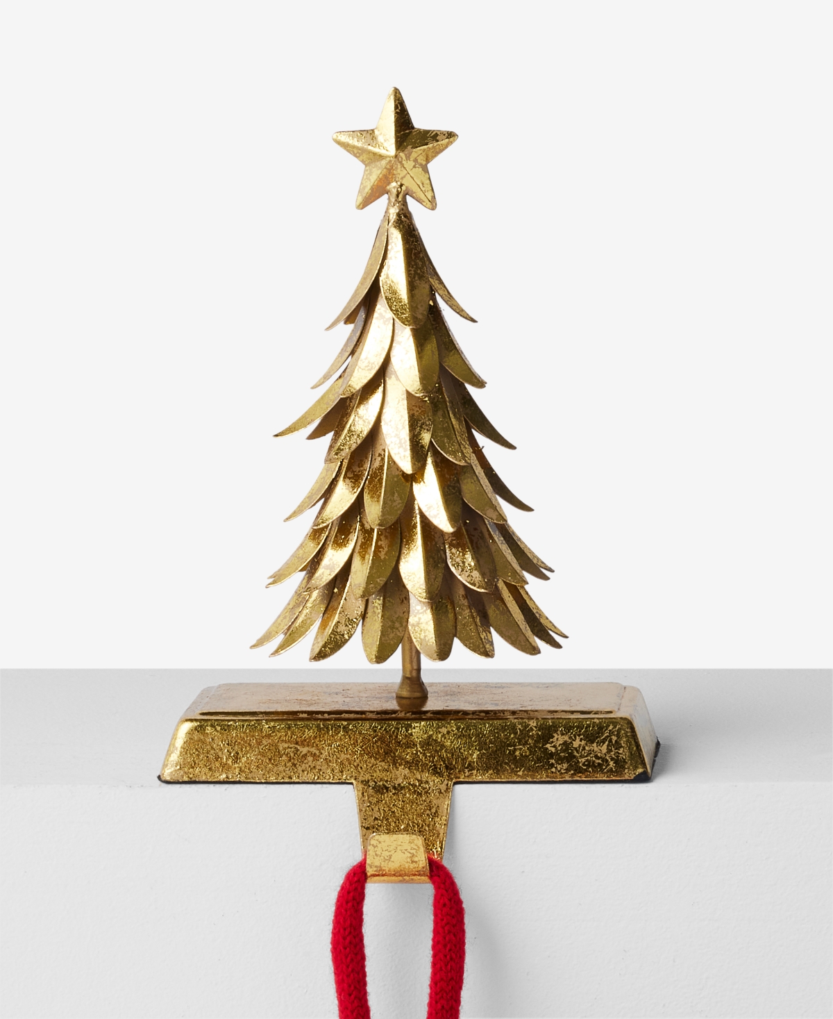 Holiday Lane Opulence Metal Gold Tree Shaped Stocking Holder, Macy's Exclusive