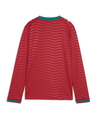 Big Boys and Girls Red Portugal National Team 2026 Home Replica Long Sleeve Jersey