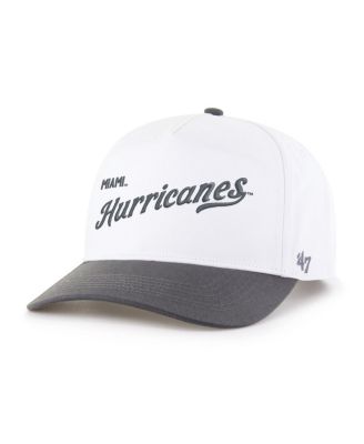Men's White Miami Hurricanes Two-Tone Hitch Adjustable Hat