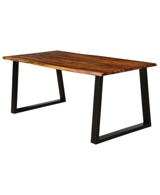 Rectangular Acacia Wood Dining Table Rustic Indoor &Outdoor Furniture