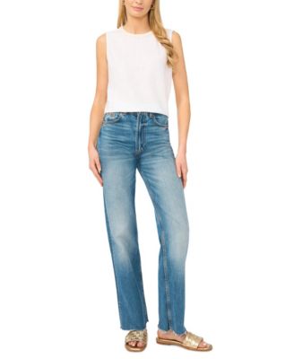 Women's Sleeveless Crewneck Blouse