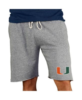 Men's Gray Miami Hurricanes Mainstream Terry Shorts