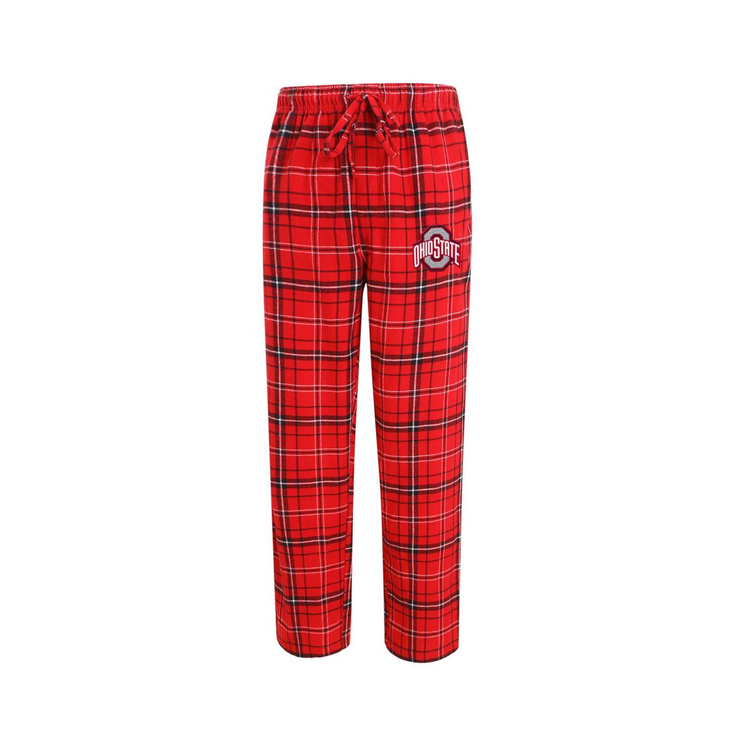 Мужские фланелевые штаны Concepts Sport Ohio State Buckeyes Ultimate, Scarlet/Black — фото 1