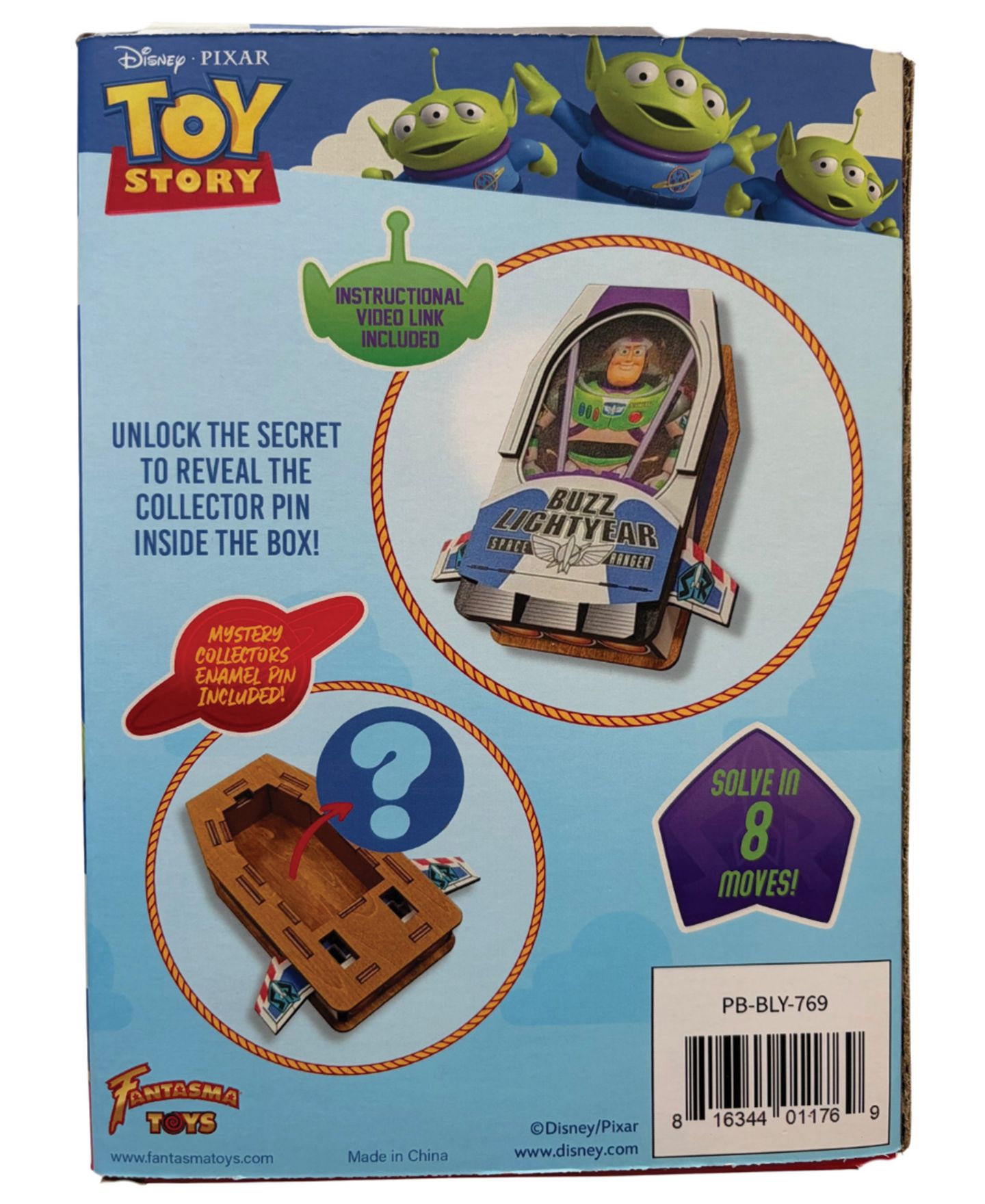 Детская игрушка Fantasma Andy's Toy Chest Toy Story 3D Wooden Puzzle Box, Ages 8+ — фото 3