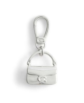 Rhodium Collectible Signature Sculpted Handbag Jewelry Charm