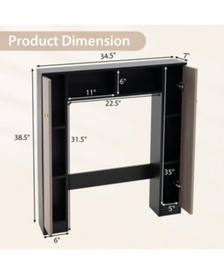 Over the Toilet Storage Cabinet with Adjustable Shelves