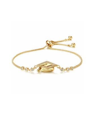 Limitless Graduation Cap Adjustable Pave Bracelet