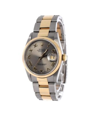 Oyster Perpetual Datejust Automatic Watch in Stainless Steel and Gold 36mm