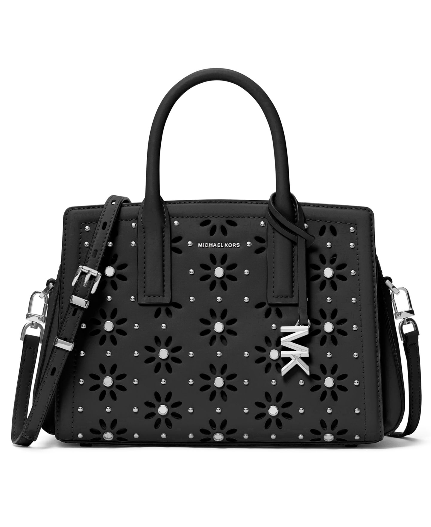 Женская сумка Michael Kors Laila Small Satchel Handbag, цвет: Чёрный — фото 1