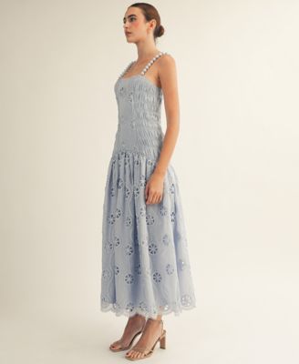 Women's Square Neck Midi Dress