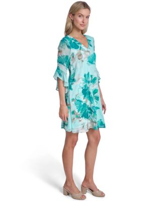 Women's V-Neck Shift Dress