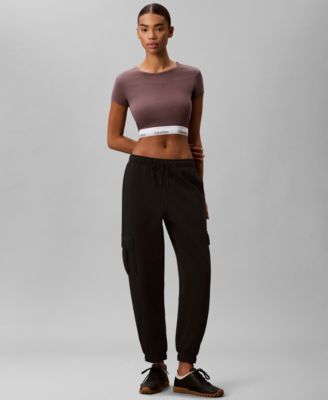 Women's Modern Short-Sleeve Cropped T-Shirt